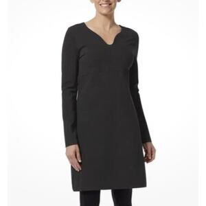 NWT Royal Robbins Women's Geneva Ponte Midi Dress in Asphalt Size Small